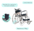 Silla De Ruedas Acero Desmontable Plegable Reforzada 46 Cm en internet