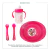 Kit Bebe Plato Cubierto Vaso Asas Antiderrame Minnie Mickey