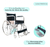Silla De Ruedas Acero Desmontable Plegable Reforzada 46 Cm - Fix Salud - Que nada te detenga
