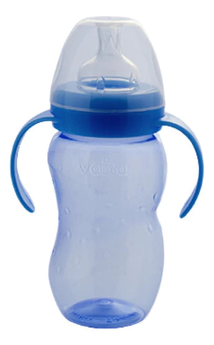 Mamadera Boca Ancha Con Asas Ergonomica 330cc Vaita +0 Meses