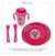 Combo Minnie Mickey Bebe Plato Tutor Cubierto Vaso Pajita - Fix Salud Shop