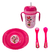 Combo Minnie Mickey Bebe Plato Tutor Cubierto Vaso Pajita