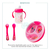 Kit Minnie Mickey Plato Termico Cubierto Vaso Antiderrame Na - comprar online