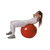 Pelota Pilates 75cm Ejercicio Yoga Inflable Equilibrio Color Rojo - comprar online