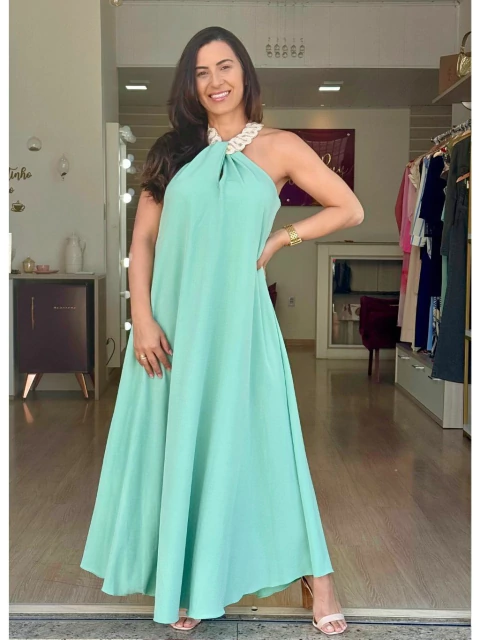 Vestido Mendonza Verde - comprar online