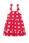 Vestido Verão Flor Rosa