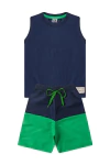 Conjunto Verão Masculino Marinho Regata