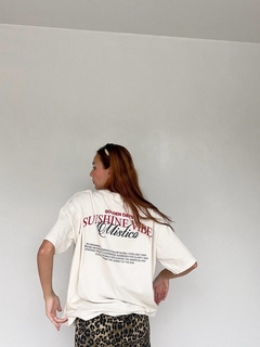 REMERA SUSHINE VIBES CREMA (R196) - comprar online