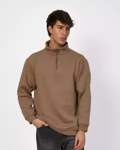 BUZO NECK MARRON (BU037) en internet