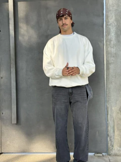 BUZO MIST CIRCLE NECK BLANCO (BU039) - Setai