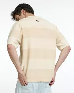 POLO TEJIDA RAYADA OFF WHITE (R217) - Setai