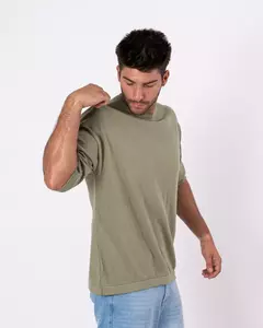 REMERA TEJIDA SPOT VERDE (R185) - comprar online