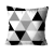 Kit 4 Capas para Almofadas Fé Preto e Branco 45cm x 45cm - loja online