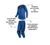 CONJUNTO ASW VENTED TWISTER 23 AZUL - comprar online