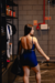 Short Fitness Feminino Meia Coxa Azul Marinho Canelado - comprar online