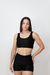 Top Nath Preto Tecido Canelado - comprar online