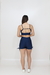 Short Fitness Feminino Amarração Azul Marinho Suplex na internet