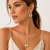 Conjunto collar y aretes diva ecológico con baño de oro de 18k - comprar online