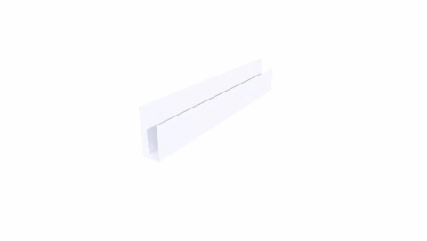 FORRO ARREMATE U BRANCO C/6M