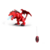 DG052 - ANIMAL DE BRINQUEDO DE PLASTICO DRAGAO VERMELHO (R/C DRAGAO DE FOGO)- 7898506725588 na internet