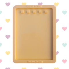 [WIRE-O] [A7] [BLOCO] Molde Capa de Bloquinho SHAKER BORBOLETA EM RELEVO 11x8cm Furação 2x1 - 5 furos - Capa ou Contracapa na internet