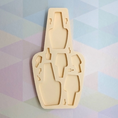 Molde Coleção de Esmaltes (Modelo Tradicional) em Tamanhos Variados (1 a 7 cm)