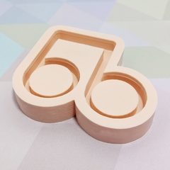 Molde SHAKER - Nota Musical (7cm) - Tampa, Acetato e Espelho Compatíveis - comprar online