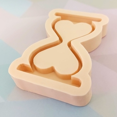 Molde SHAKER - Ampulheta Coração (7cm) - Tampa , Acetato e Espelho Compatíveis - comprar online