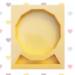 [BAZAR] Molde de Eternização Afetiva ou Luminária - Polígono com Base - 10cm