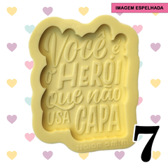 KIT com 5 Moldes de Frases em Lettering (6cm) - Chaveiro Dia dos Pais - ESCOLHA OS MODELOS - comprar online