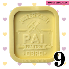 KIT com 5 Moldes de Frases em Lettering (6cm) - Chaveiro Dia dos Pais - ESCOLHA OS MODELOS - Mimo Moldes