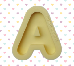 Moldes Alfabeto Arredondado Invertido - Letras Individuais (4cm) - Avulso ou Completo (Escolha) - Mimo Moldes