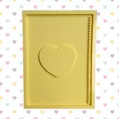 [BAZAR] [ESPIRAL] [A5] Molde Capa de Agenda SHAKER CORAÇÃO 22x16cm - 35 furos - Capa ou Contracapa
