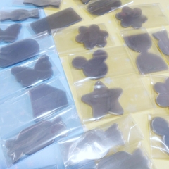 Pack com 10 Acetatos Recortados no Formato da Peça Shaker - Escolha o Modelo
