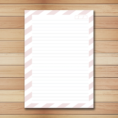 MIOLO IMPRESSO - Caderno Cartão Postal Rosa - (ESCOLHA O TAMANHO E FURAÇÃO)