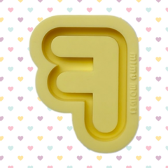 Moldes Alfabeto Shaker Arredondado Invertido - Letras Individuais (5cm) - Avulso ou Completo (Escolha)