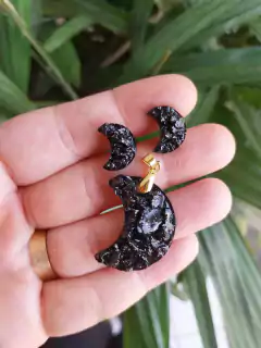 KIT com 6 Moldes para Joias - Pingente e Brincos (3cm) com Textura de Pedras com Efeito Cristal - loja online