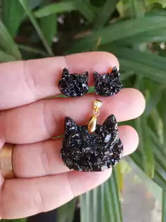 KIT com 6 Moldes para Joias - Pingente e Brincos (3cm) com Textura de Pedras com Efeito Cristal na internet