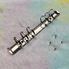 Ferragem para Fichário - Garra Dourada, Prata, Rose Gold, Preta (Escolha) - 4 argolas, 2 argolas e 6 argolas - comprar online