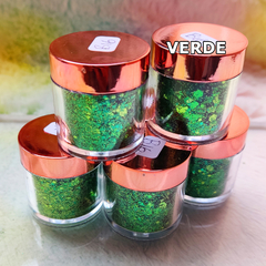 Pote de GLITTER FLOCADO - Seleciona a Cor - comprar online