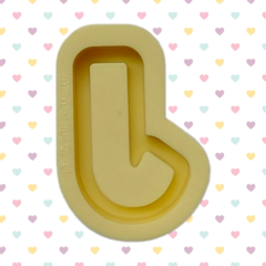 Moldes Alfabeto Shaker Reto Invertido - Letras Individuais (5cm) - Avulso ou Completo (Escolha)
