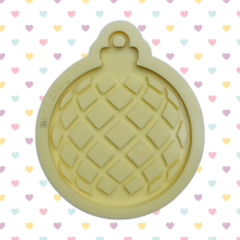 Molde de Bola Decorada M (6cm) - Decoração para Árvore de Natal Bola com furo - 2 camadas ou vazada [B4]