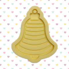 Molde de Sino Decorado M (7,5cm) - Decoração para Árvore de Natal Sininho com furo - 2 camadas ou vazado [S1]