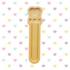 Molde Marca Páginas Tubo de Ensaio Shaker - Dentinho 14cm - Acetato ou Espelho