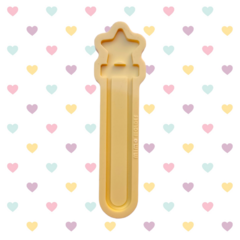 Molde Marca Páginas Tubo de Ensaio Shaker - Estrela 14cm - Acetato ou Espelho