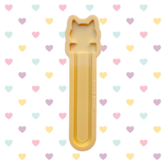 Molde Marca Páginas Tubo de Ensaio Shaker - Gatinho 14cm - Acetato ou Espelho