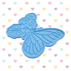 Molde de Borboleta com Flores para Decoração em 2 camadas Efeito Vitral - 30cm - comprar online