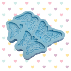 Molde de Borboletas com Gravação 6cm - 4 cavidades - comprar online