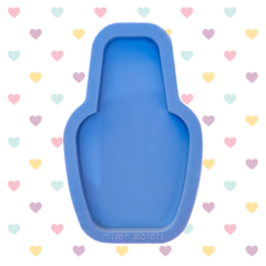 Molde para Chaveiro Plaquinha Esmalte Tradicional (8cm) - 1 cavidade