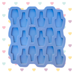 Molde para Pingentes de Esmalte Tradicional sem Furo (3cm) - 18 cavidades